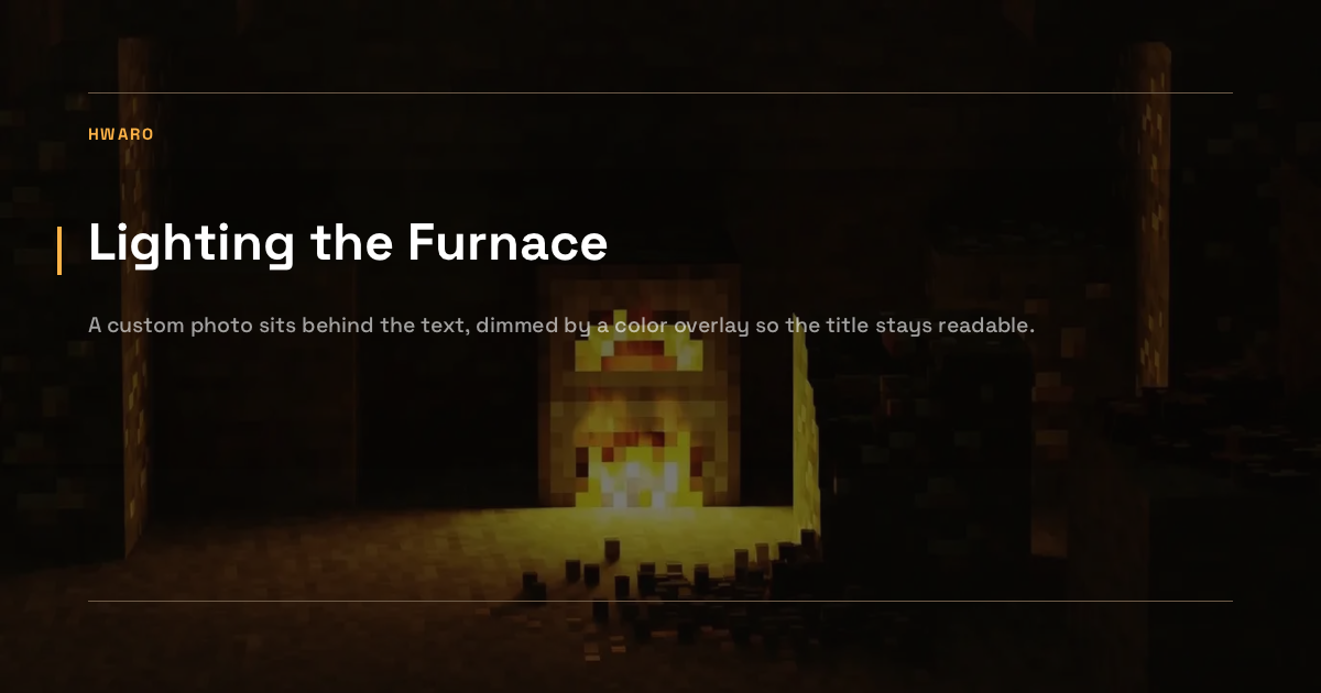 background image with balanced overlay